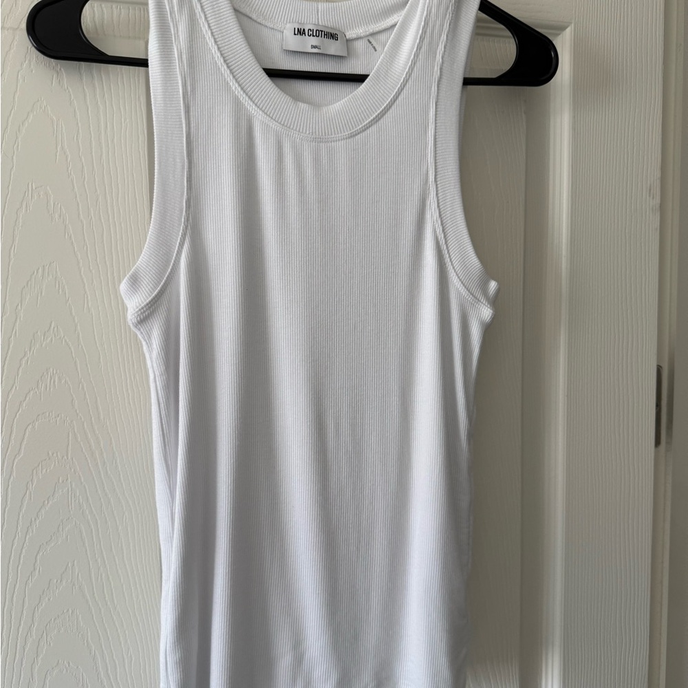 LNA White Tank Top - Picture 2 of 4